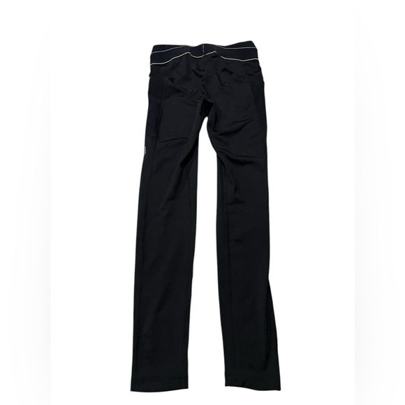 Free People Movement Black leggings with lime green trim at waistband size XS - Picture 2 of 5